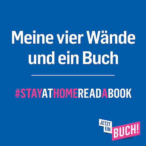 Social Media Beitrag: Meine vier Wände und ein Buch #StayAtHomeReadABook