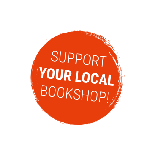 Download: Roter Kreis mit weißer Schrift: Support your local bookshop!