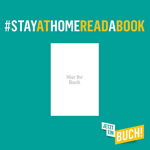 Social Media Beitrag: #StayAtHomeReadABook