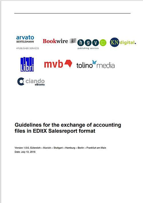 Guidelines EDItX Salesreport 1.06 english