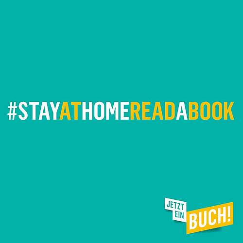 Social Media Beitrag: #StayAtHomeReadABook